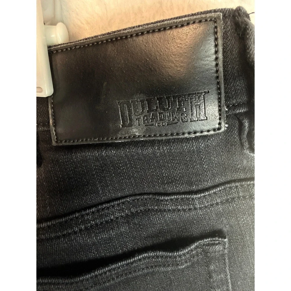 Duluth Trading Co Mens Ballroom DoubleFlex Jeans Black Standard Fit 38x34